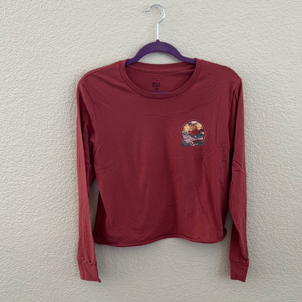 Billabong Red Crop T-Shirt